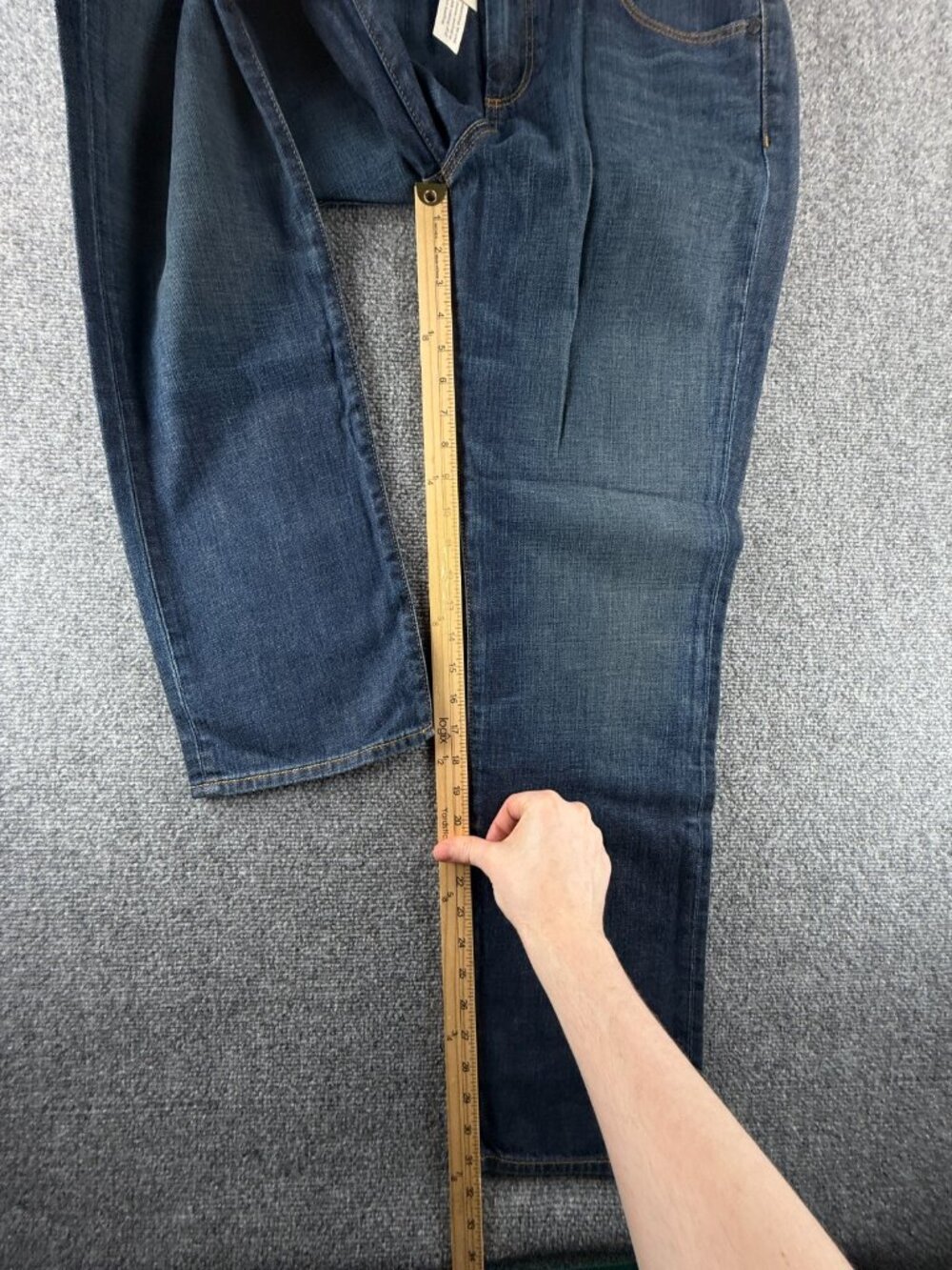 NWT Talbots Signature Straight Jeans 12/31 Dark Wash Denim Straight ACTL 34X31 - Picture 7 of 16